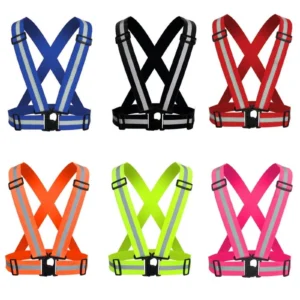 Janrevotw High Visibility straps |Safety Vest |Adjustable & Elastic